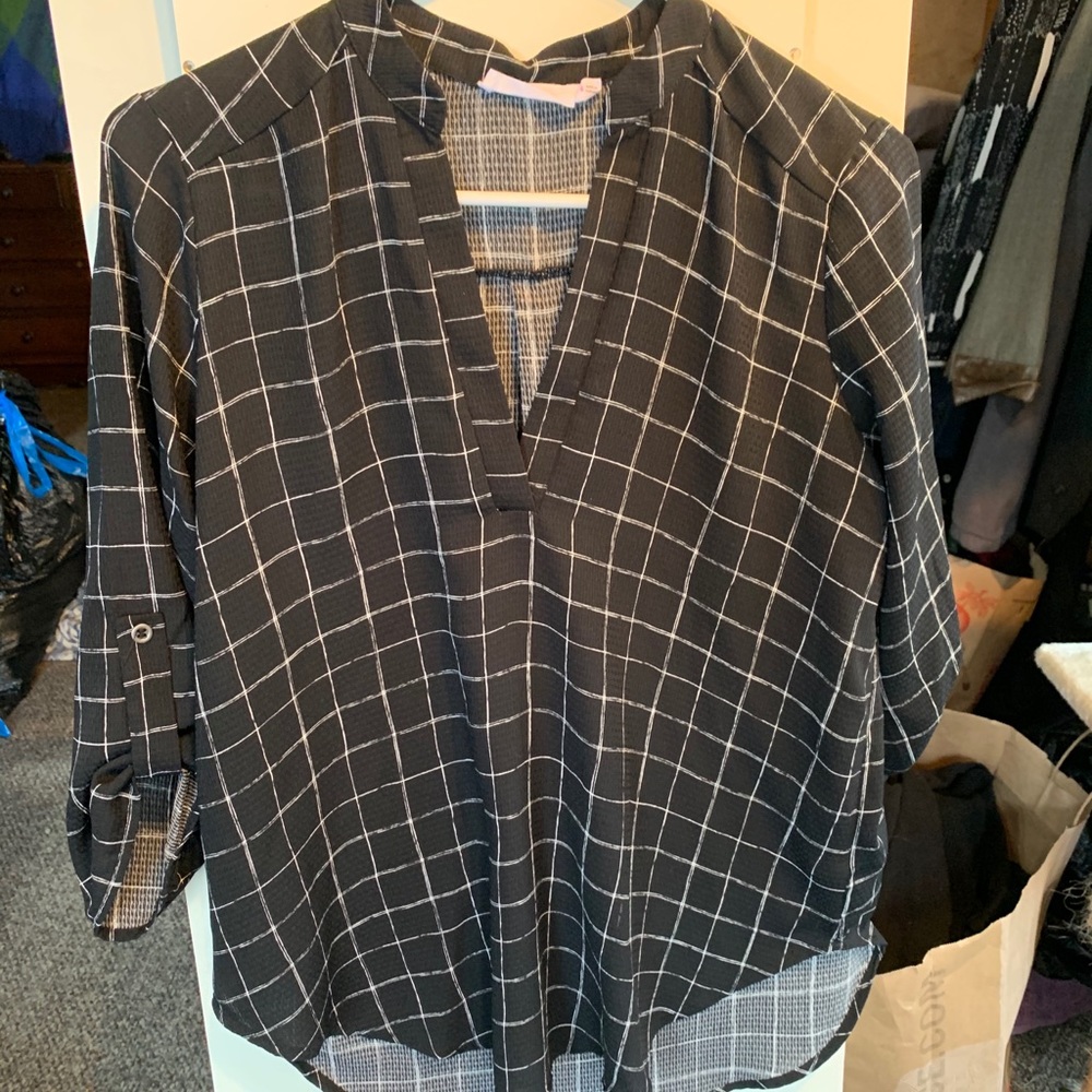 Lush V-Neck Blouse